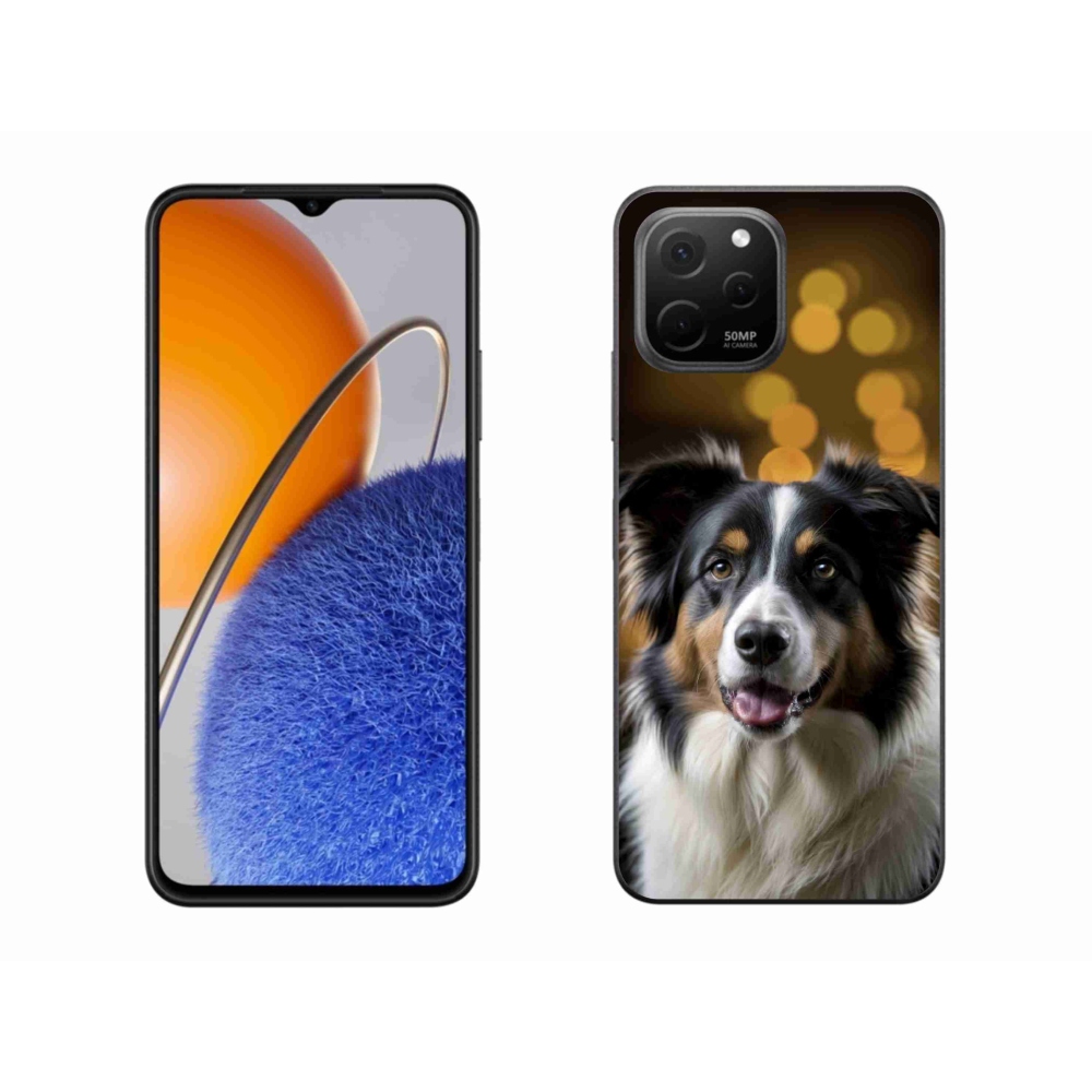 mmCase gél tok a Huawei Nova Y61-hez – mosolygós ausztrál juhászkutya