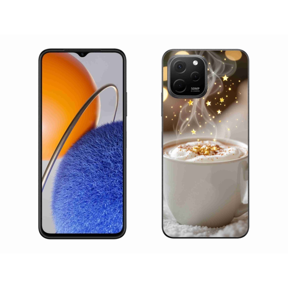 Gél borítás mmCase a Huawei Nova Y61-en - Karácsonyi forró ital