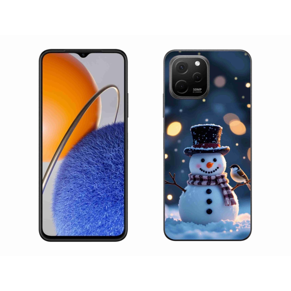mmCase gél tok a Huawei Nova Y61-hez – karácsonyi hóember