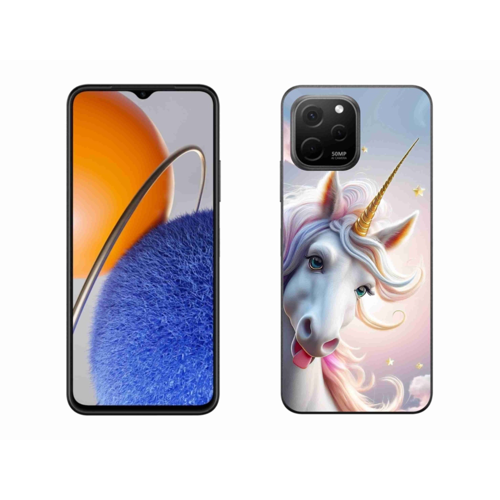 mmCase gél tok a Huawei Nova Y61-hez – vidám egyszarvú