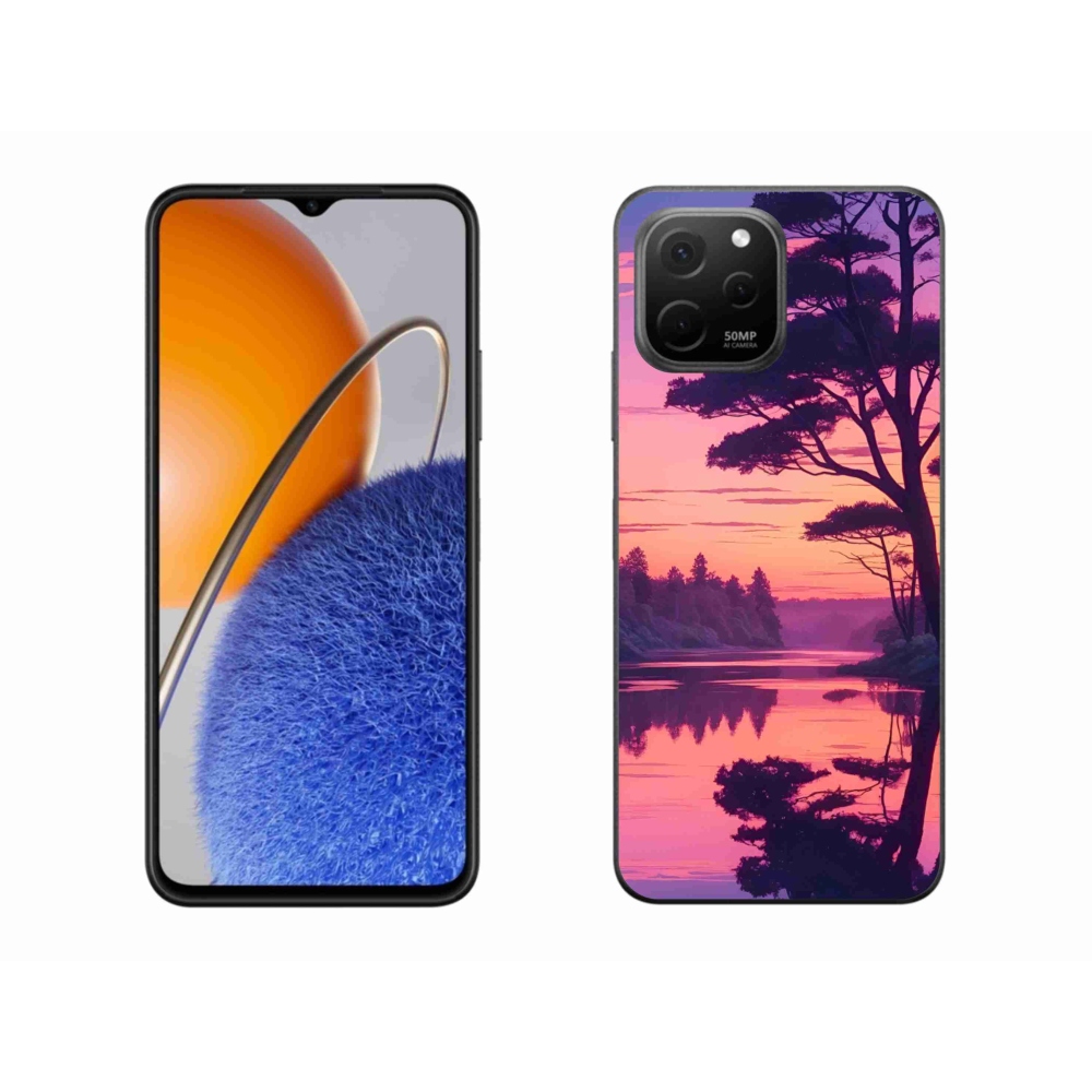 Gél borítás mmCase a Huawei Nova Y61-hez - naplemente a tó felett