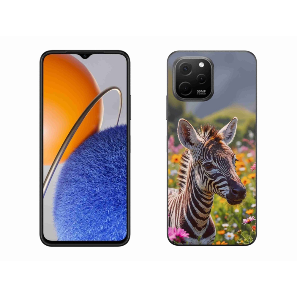 mmCase gél tok a Huawei Nova Y61-hez – zebra a réten