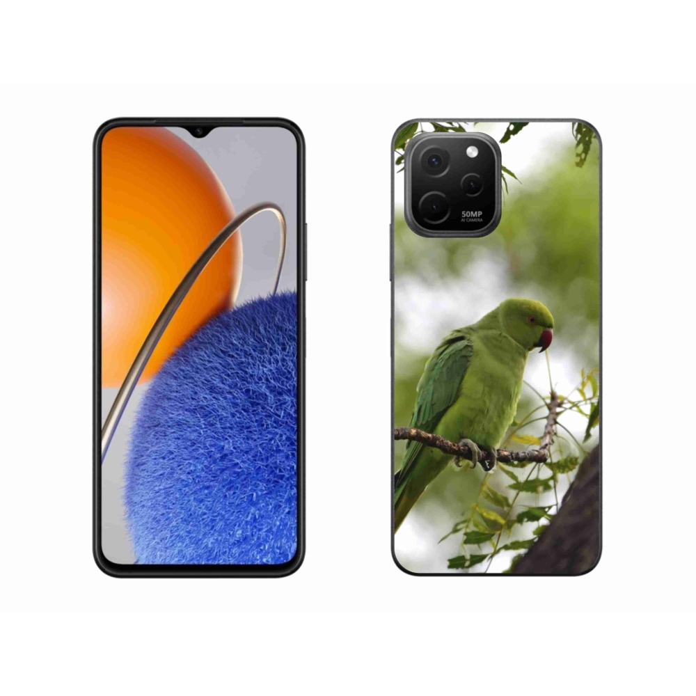 Gél borítás mmCase a Huawei Nova Y61 készülékhez - zöld papagáj
