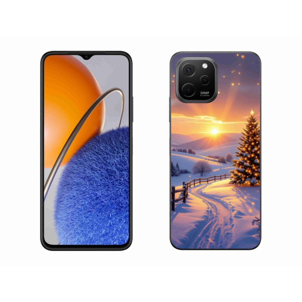 Gél borítás mmCase a Huawei Nova Y61 készülékhez - téli tájkép