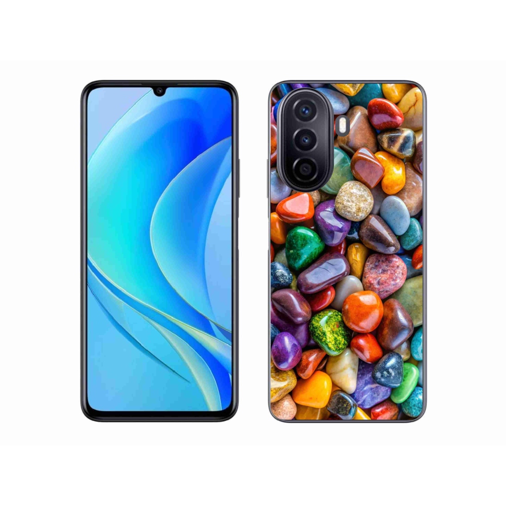 Gél borító mmCase a Huawei Nova Y70 készülékhez - színes strasszkövek