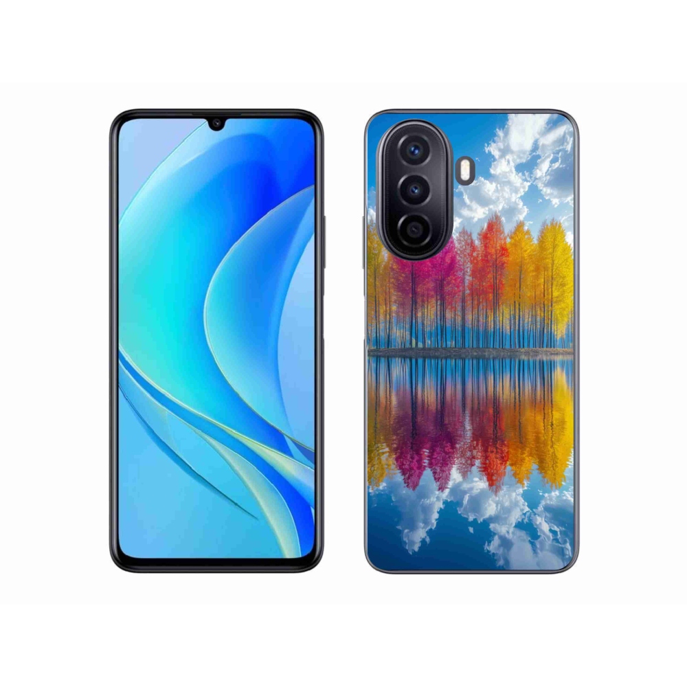 Gél borítás mmCase a Huawei Nova Y70-en - színes fák