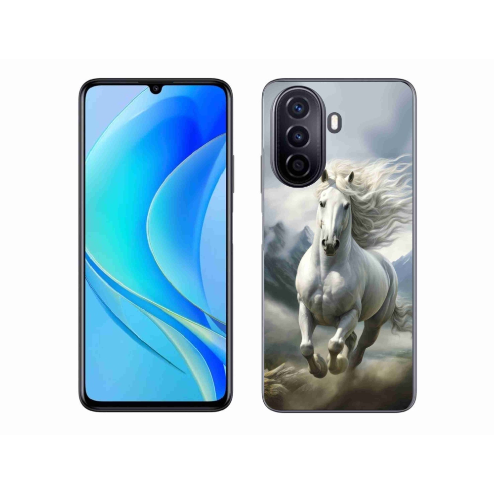 mmCase gél tok a Huawei Nova Y70-hez – futó fehér ló 3