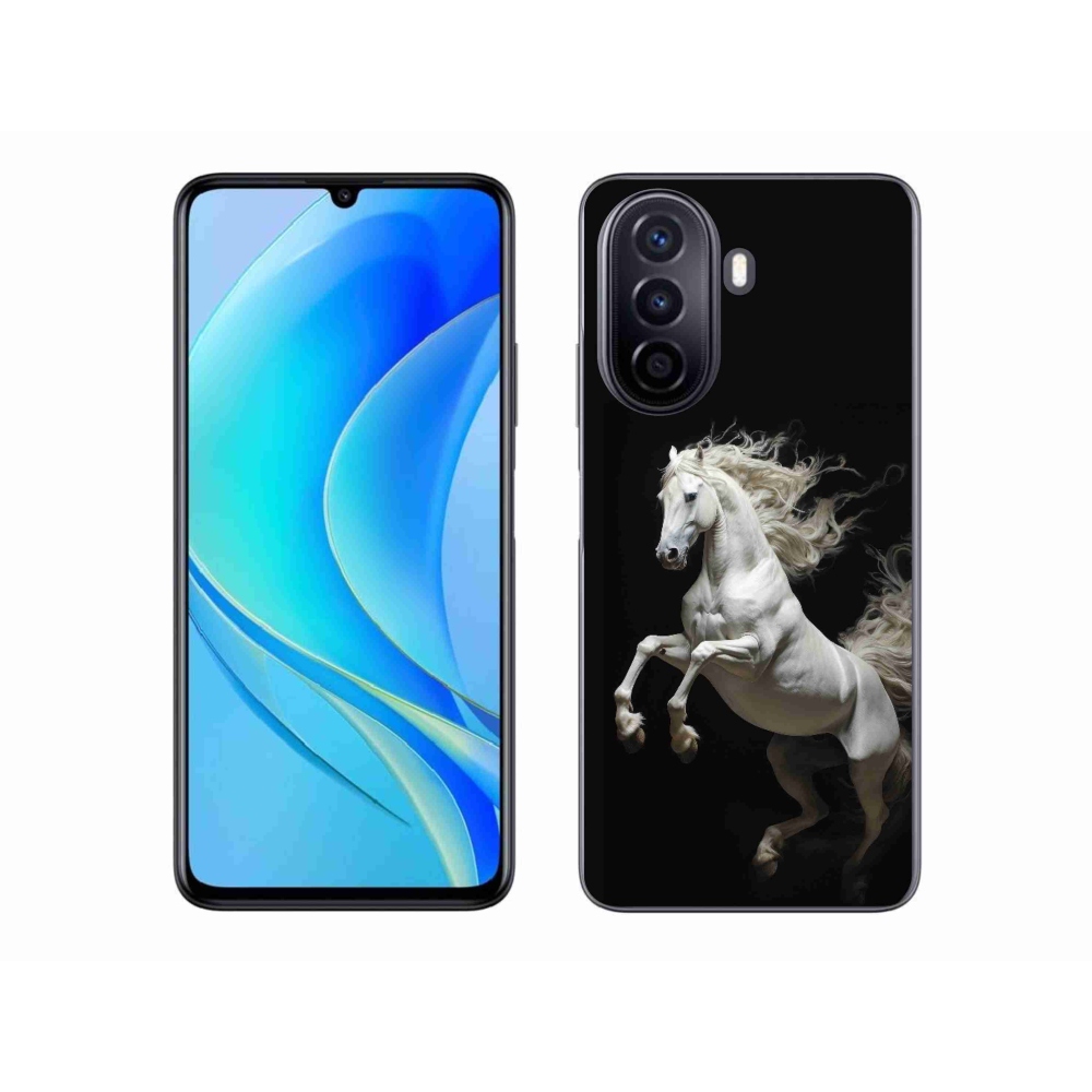 Gél borítás mmCase a Huawei Nova Y70-hez - fehér ló 4