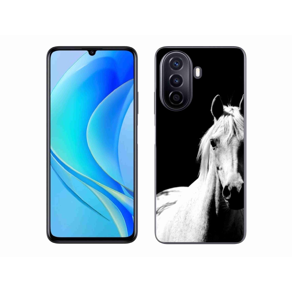 Gél borítás mmCase a Huawei Nova Y70-hez - fehér ló 5