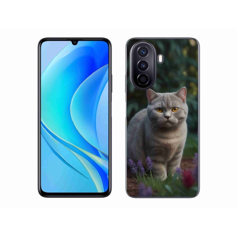 Gél borítás mmCase a Huawei Nova Y70 készülékhez - brit macska