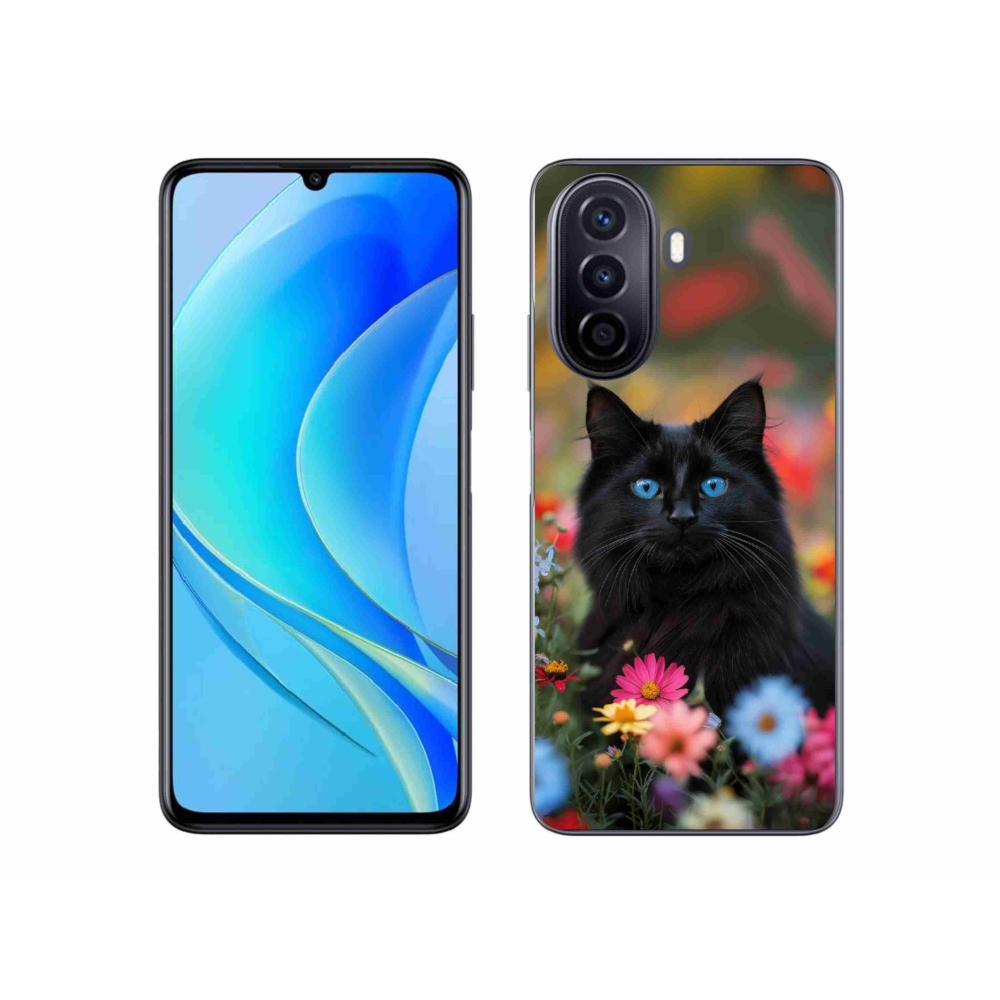 mmCase gél tok a Huawei Nova Y70-hez – fekete cica 4