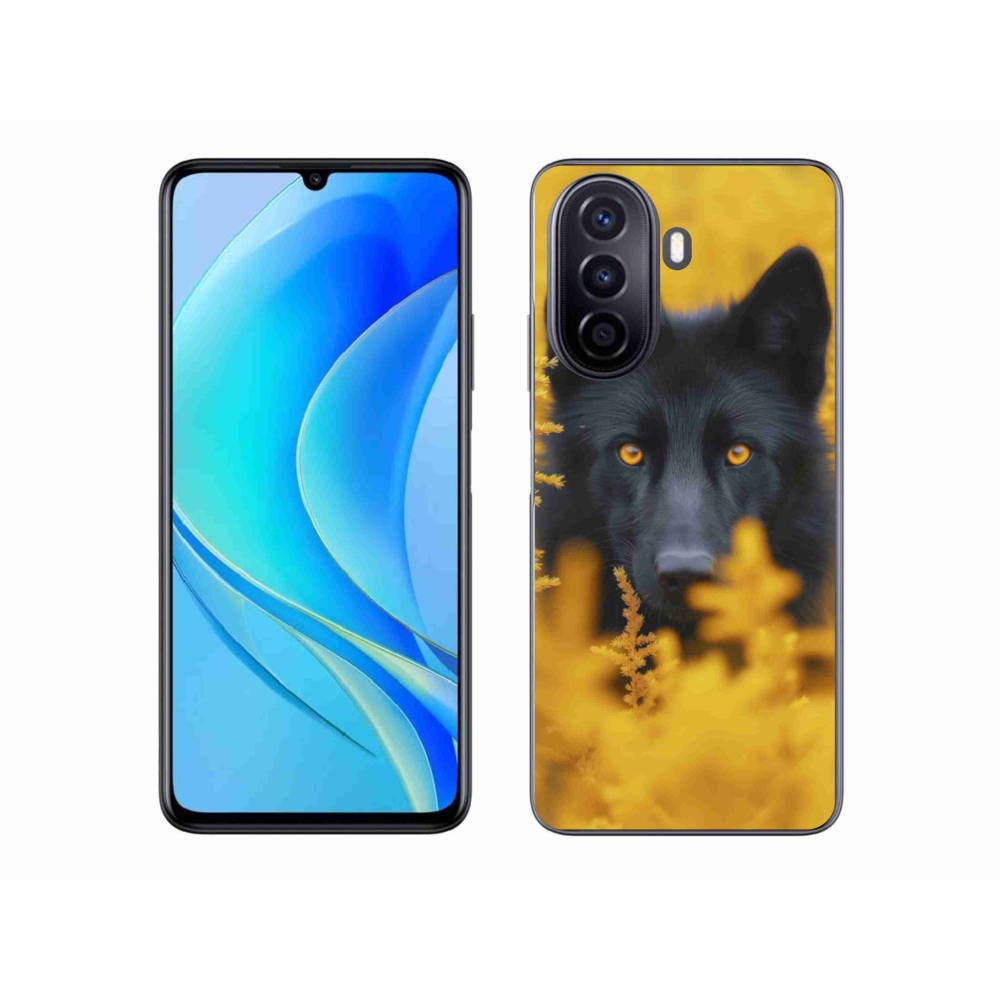 Gél borítás mmCase a Huawei Nova Y70-hez - fekete farkas 2