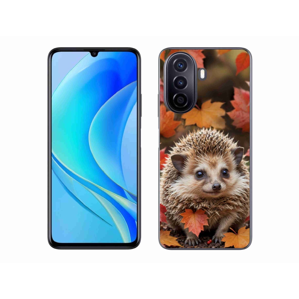 mmCase gél tok a Huawei Nova Y70-hez – sündisznó a levelek között