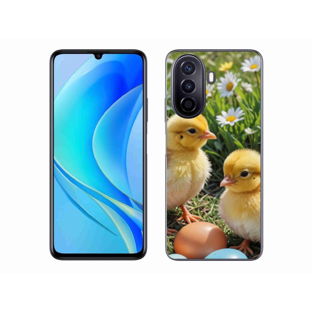 Gél borítás mmCase a Huawei Nova Y70 készülékhez - csirkék