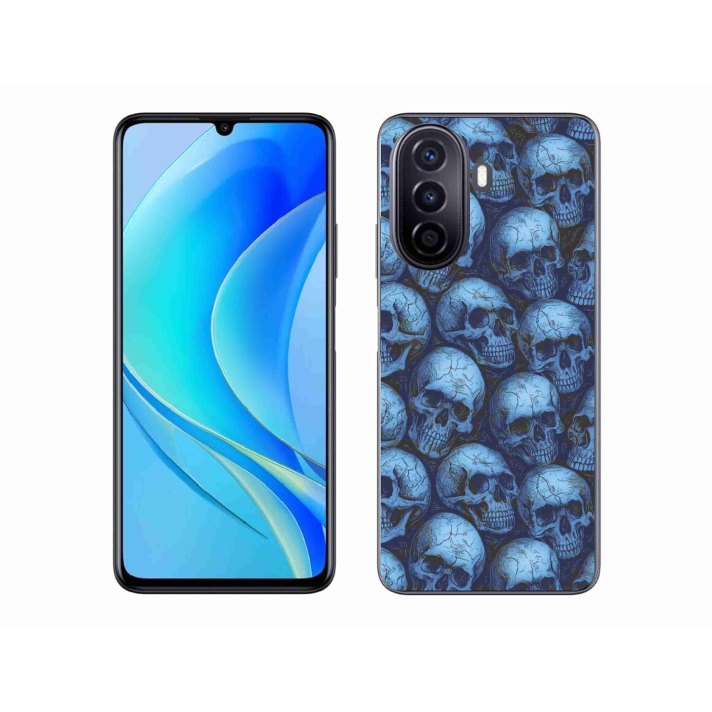Gél borítás mmCase a Huawei Nova Y70 készülékhez - koponyák