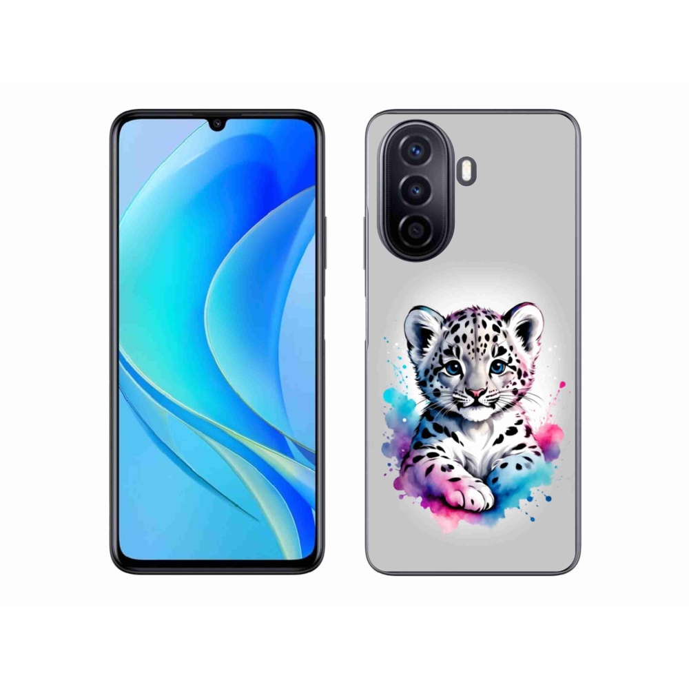 Gél borító mmCase a Huawei Nova Y70 készülékhez - leopárd kölyök