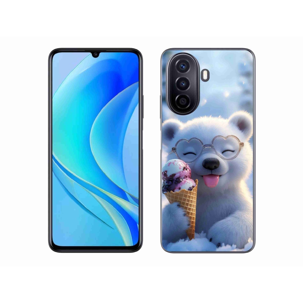 mmCase gél tok a Huawei Nova Y70-hez – mackó fagylalttal