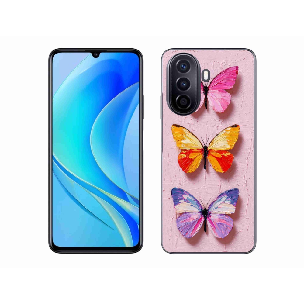 Gél borítás mmCase a Huawei Nova Y70 készülékhez - pillangó trió