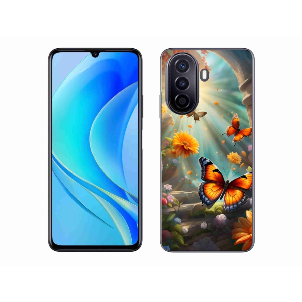 Gél borítás mmCase a Huawei Nova Y70 készülékhez - pillangókert 2