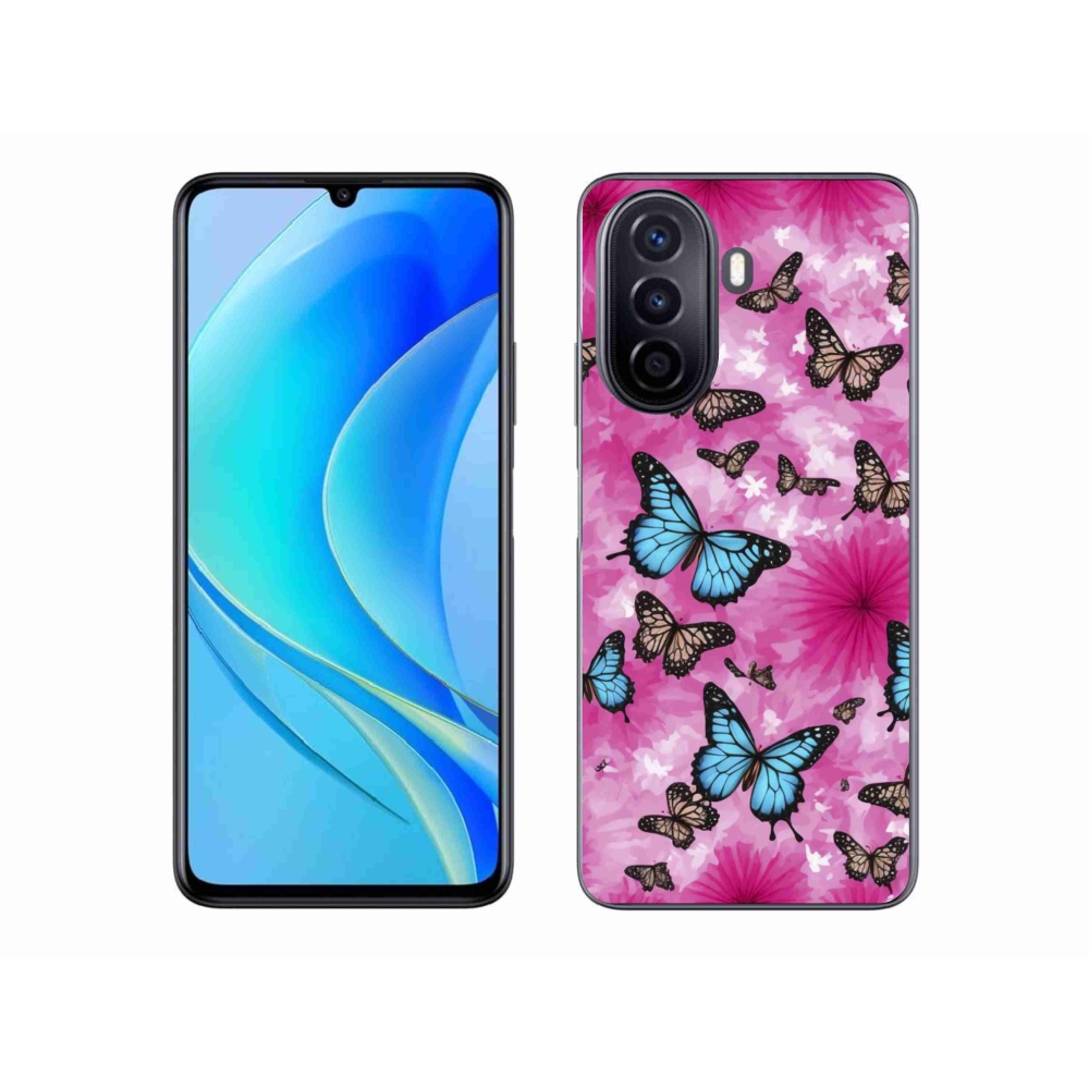Gél borítás mmCase a Huawei Nova Y70 készülékhez - pillangókert