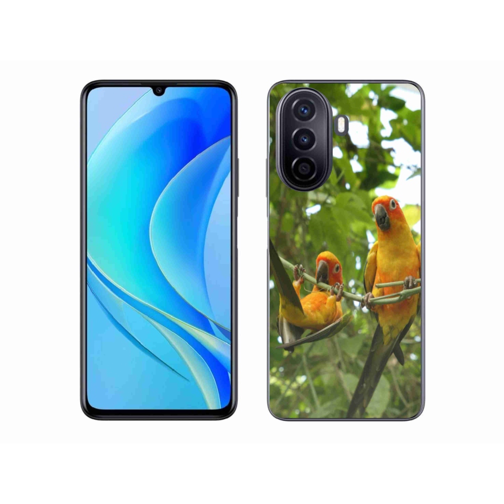 Gél borító mmCase a Huawei Nova Y70-en - papagájok aratingy