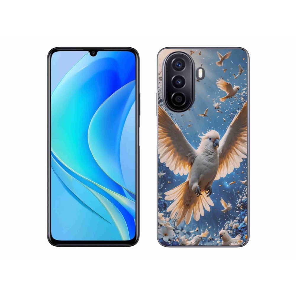 Gél borítás mmCase a Huawei Nova Y70 készülékhez - papagáj kakadu