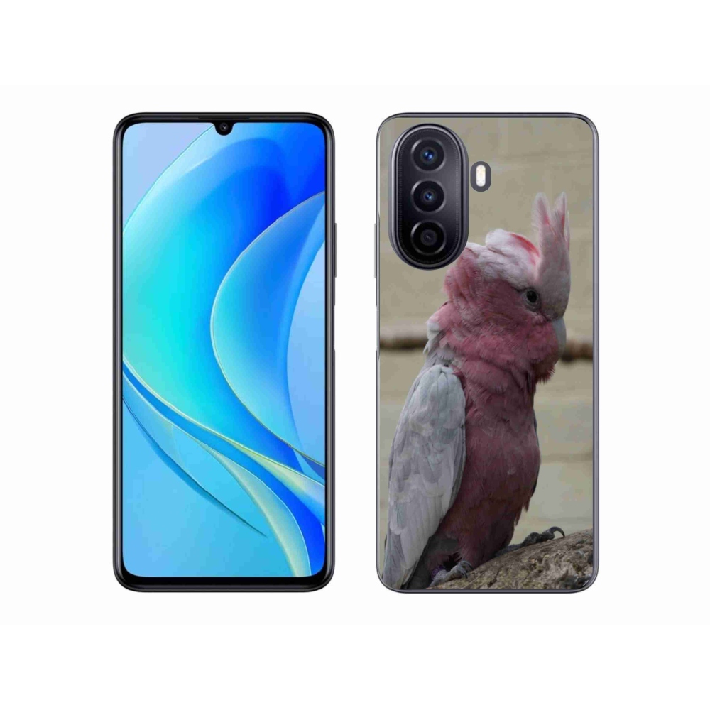 Gél borítás mmCase a Huawei Nova Y70 készülékhez - papagáj kakadu rózsaszínű