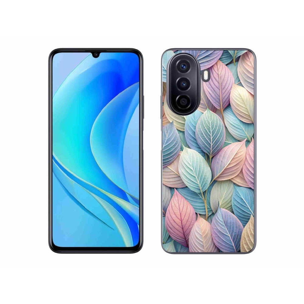 Gél borító mmCase a Huawei Nova Y70 készülékhez - pasztell levelek