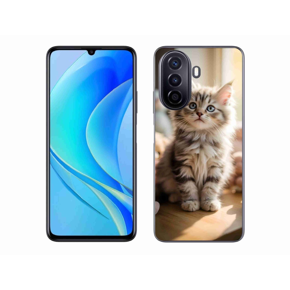 mmCase gél tok a Huawei Nova Y70-hez – aranyos cica 10