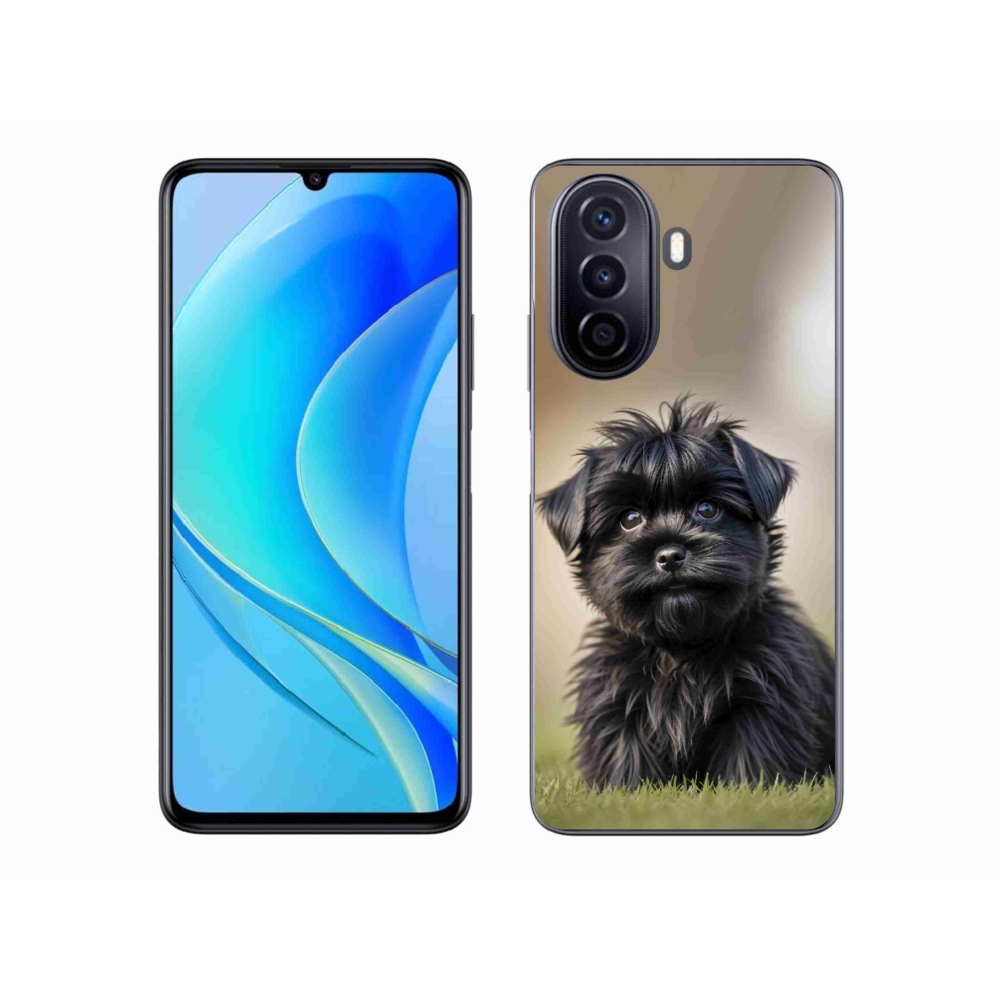 mmCase gél tok a Huawei Nova Y70-hez – aranyos fekete kutyus