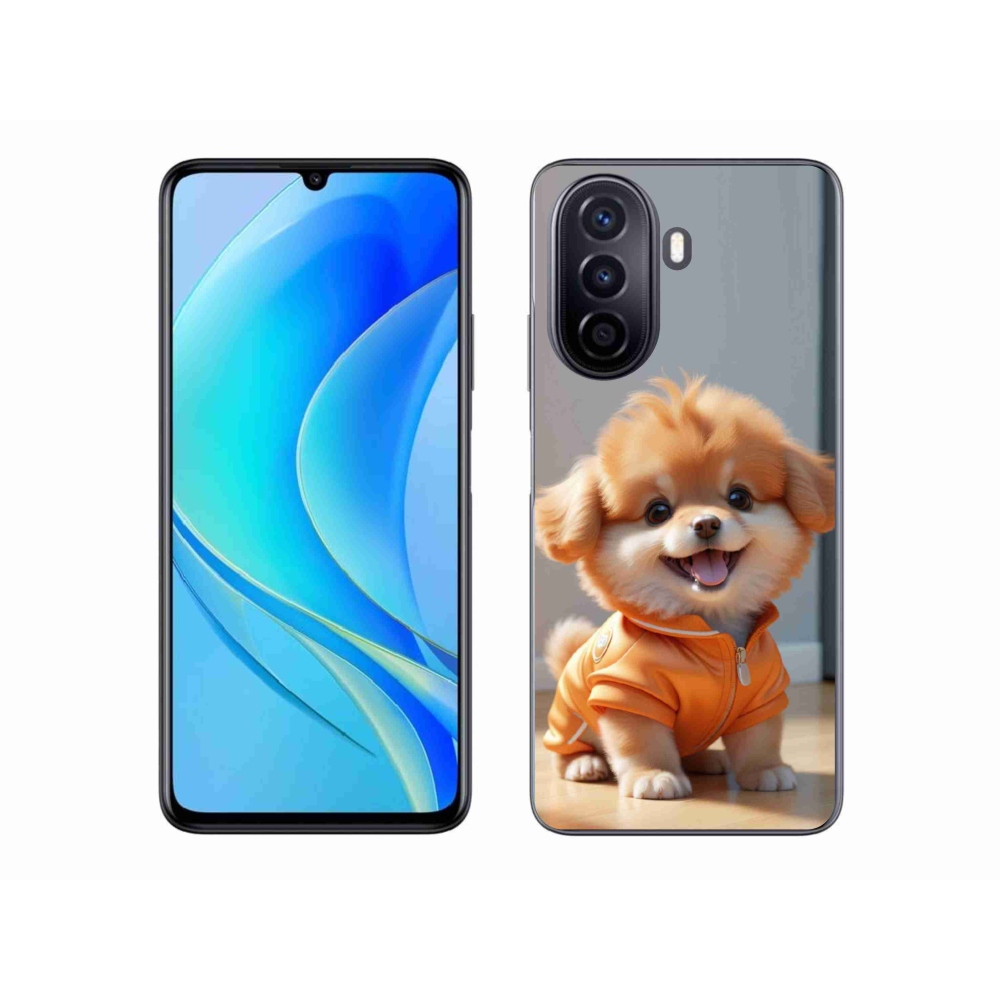mmCase gél tok a Huawei Nova Y70-hez – aranyos pomerániai pulóverben