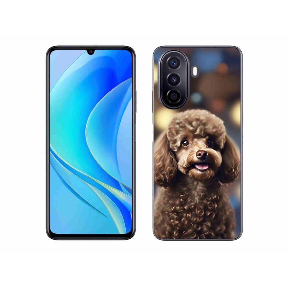 mmCase gél tok a Huawei Nova Y70-hez – aranyos pudli