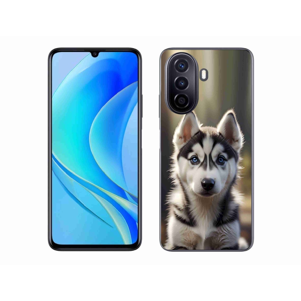 mmCase gél tok a Huawei Nova Y70-hez – aranyos szibériai husky