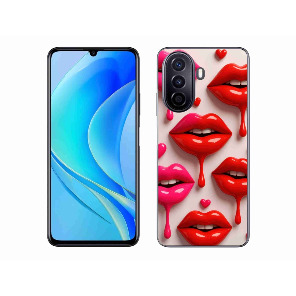 Gél borító mmCase a Huawei Nova Y70 készülékhez - ajkak 2