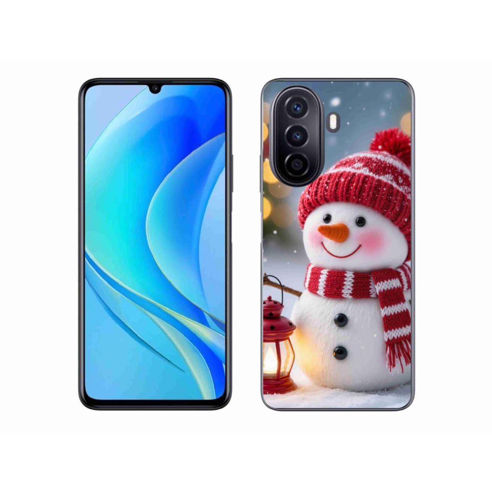 Gél borítás mmCase a Huawei Nova Y70 készülékhez - hóember 2