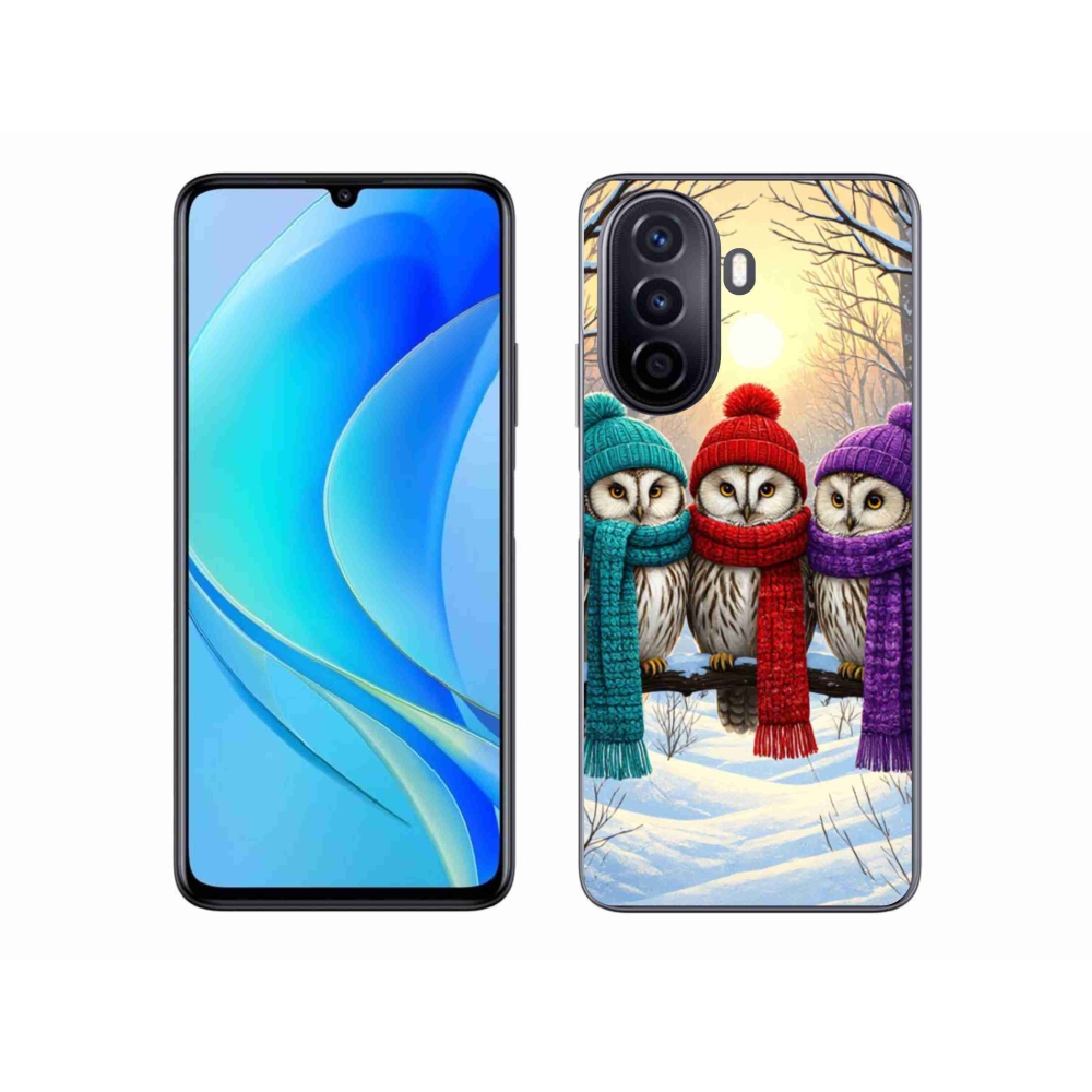 Gél borító mmCase a Huawei Nova Y70 készülékhez - bagoly barátok