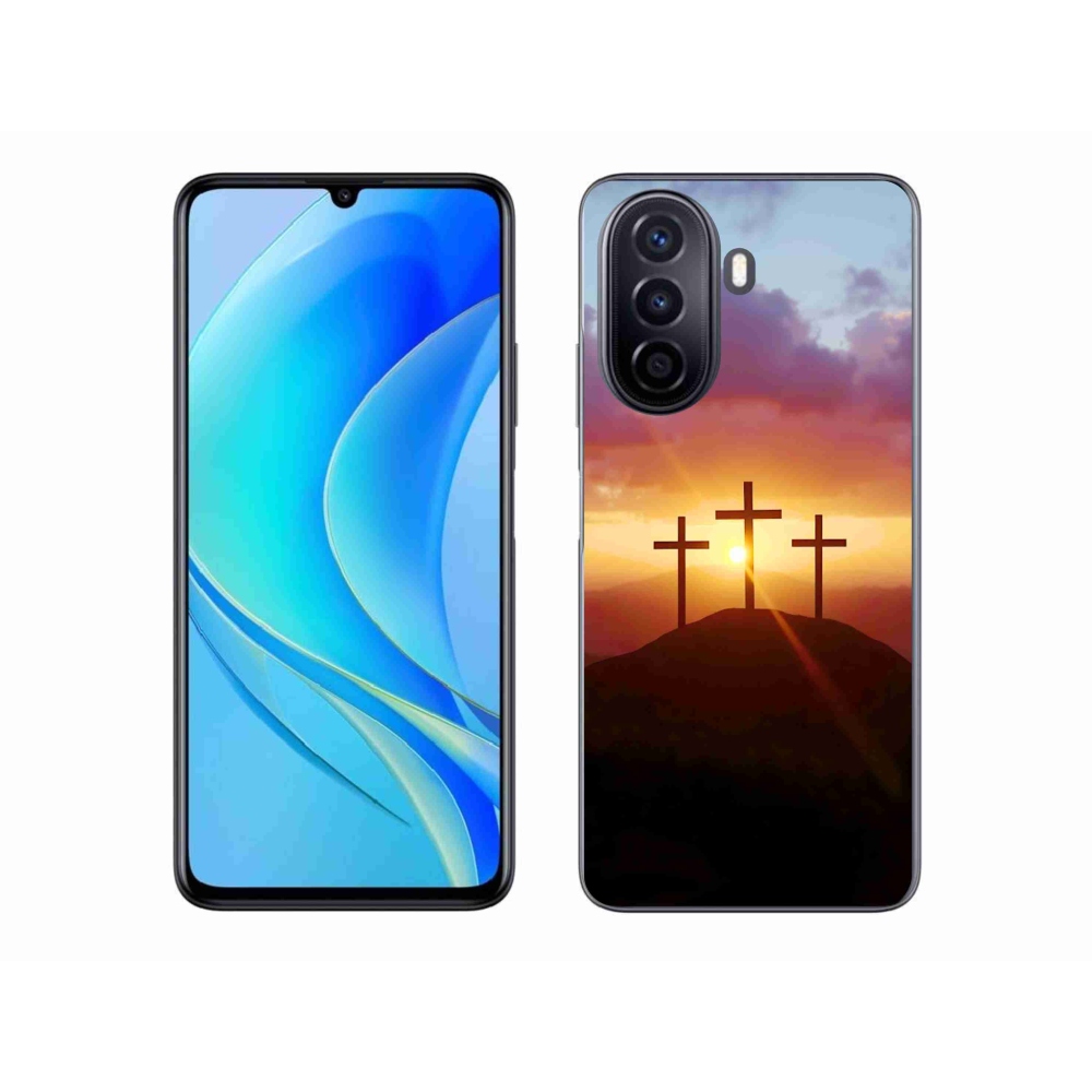 Gél borítás mmCase a Huawei Nova Y70-en - három kereszt
