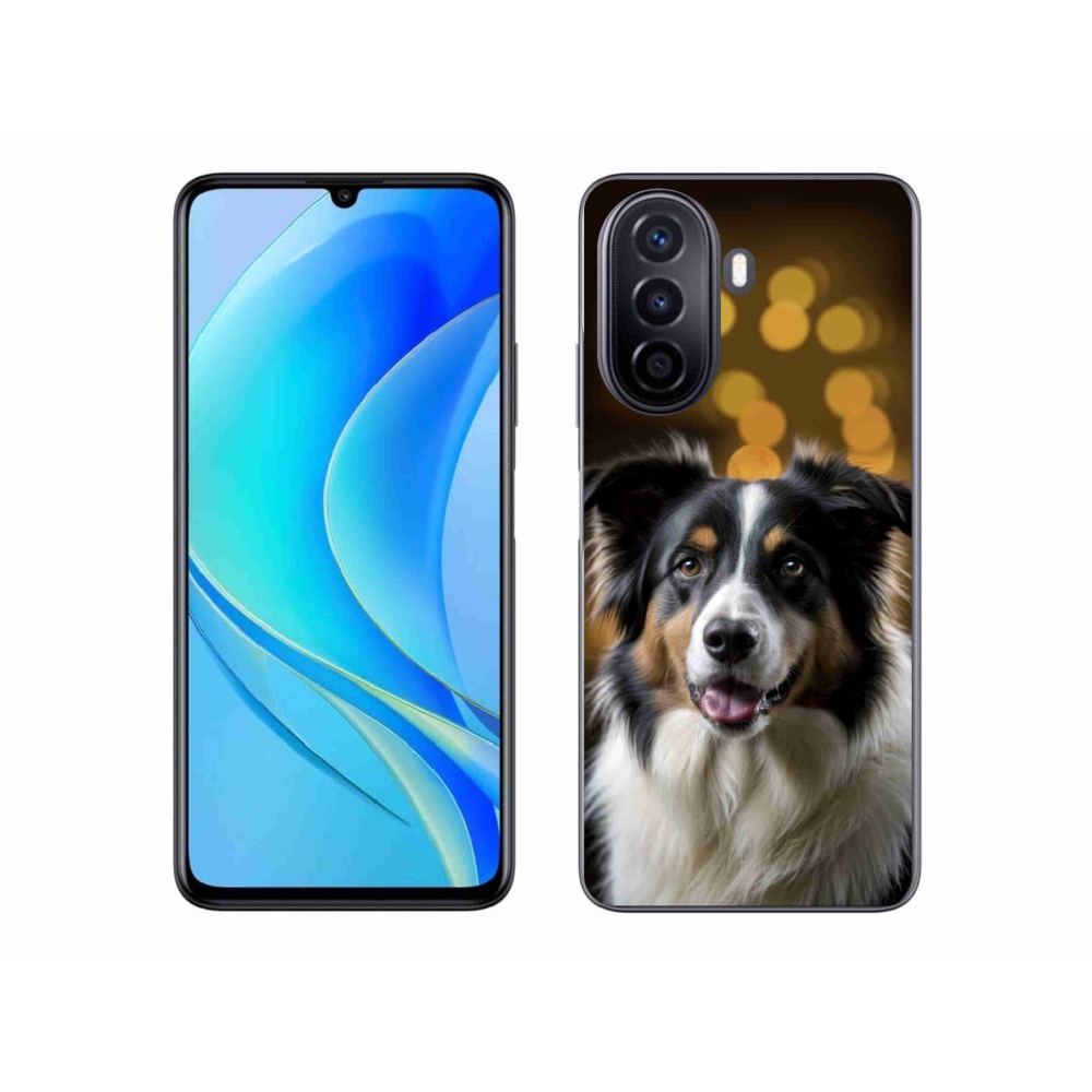 mmCase gél tok a Huawei Nova Y70-hez – mosolygós ausztrál juhászkutya