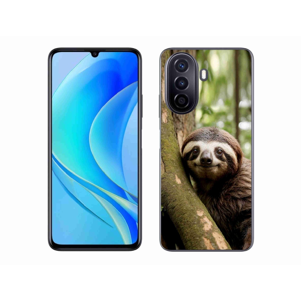 mmCase gél tok a Huawei Nova Y70-hez – mosolygós lajhár