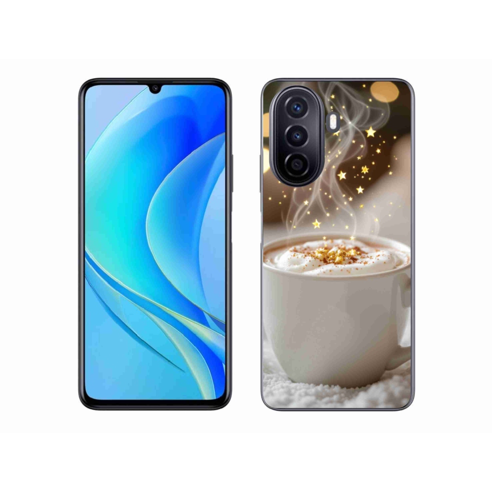 Gél borítás mmCase a Huawei Nova Y70-en - karácsonyi forró ital