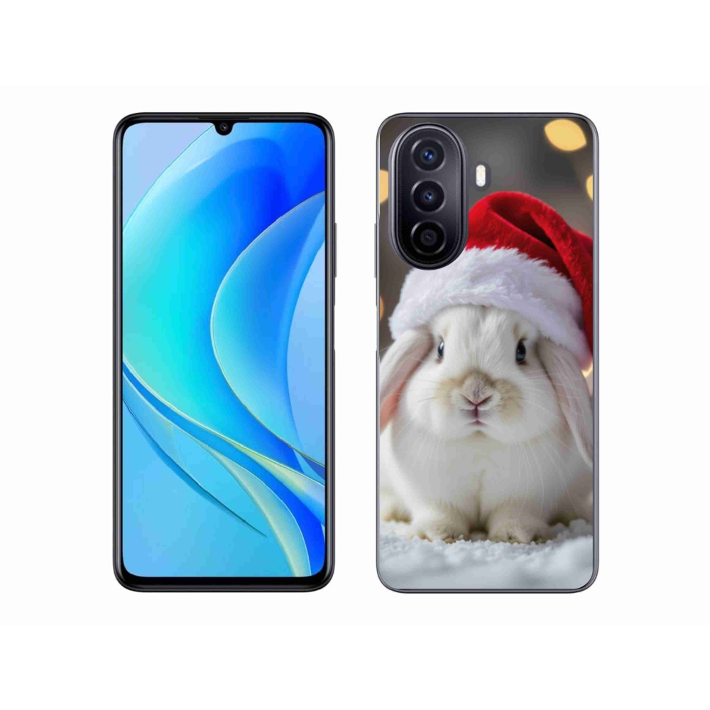 Gél borító mmCase a Huawei Nova Y70-hez - karácsonyi nyuszi