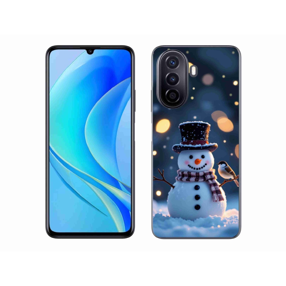 mmCase gél tok a Huawei Nova Y70-hez – karácsonyi hóember