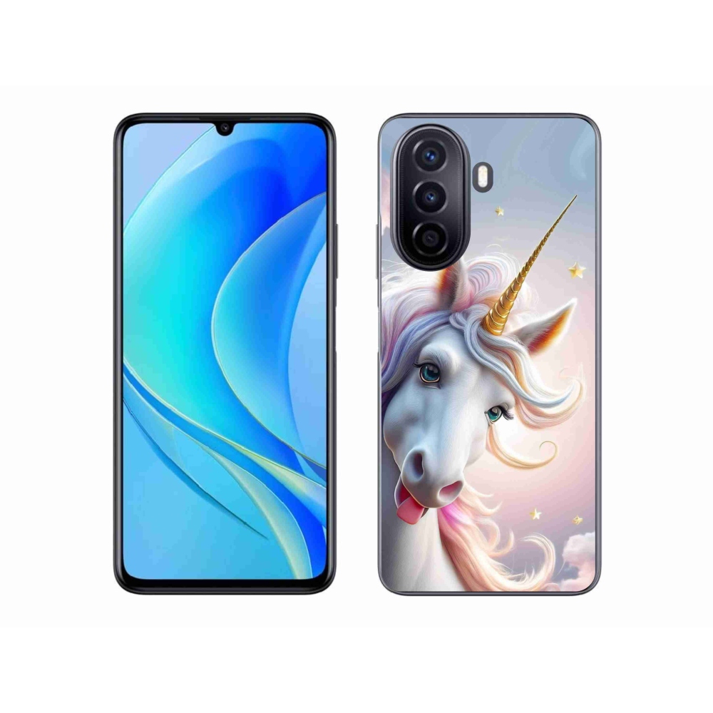 mmCase gél tok a Huawei Nova Y70-hez – vidám egyszarvú