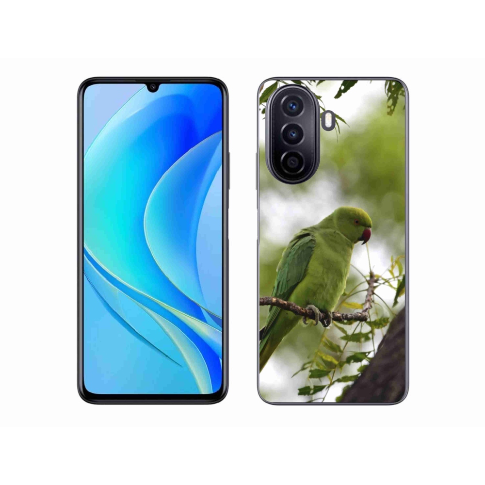 Gél borítás mmCase a Huawei Nova Y70 készülékhez - zöld papagáj