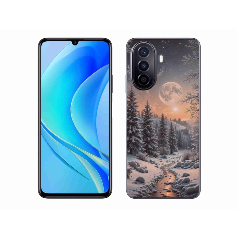 Gél borítás mmCase a Huawei Nova Y70-hez - téli táj 2