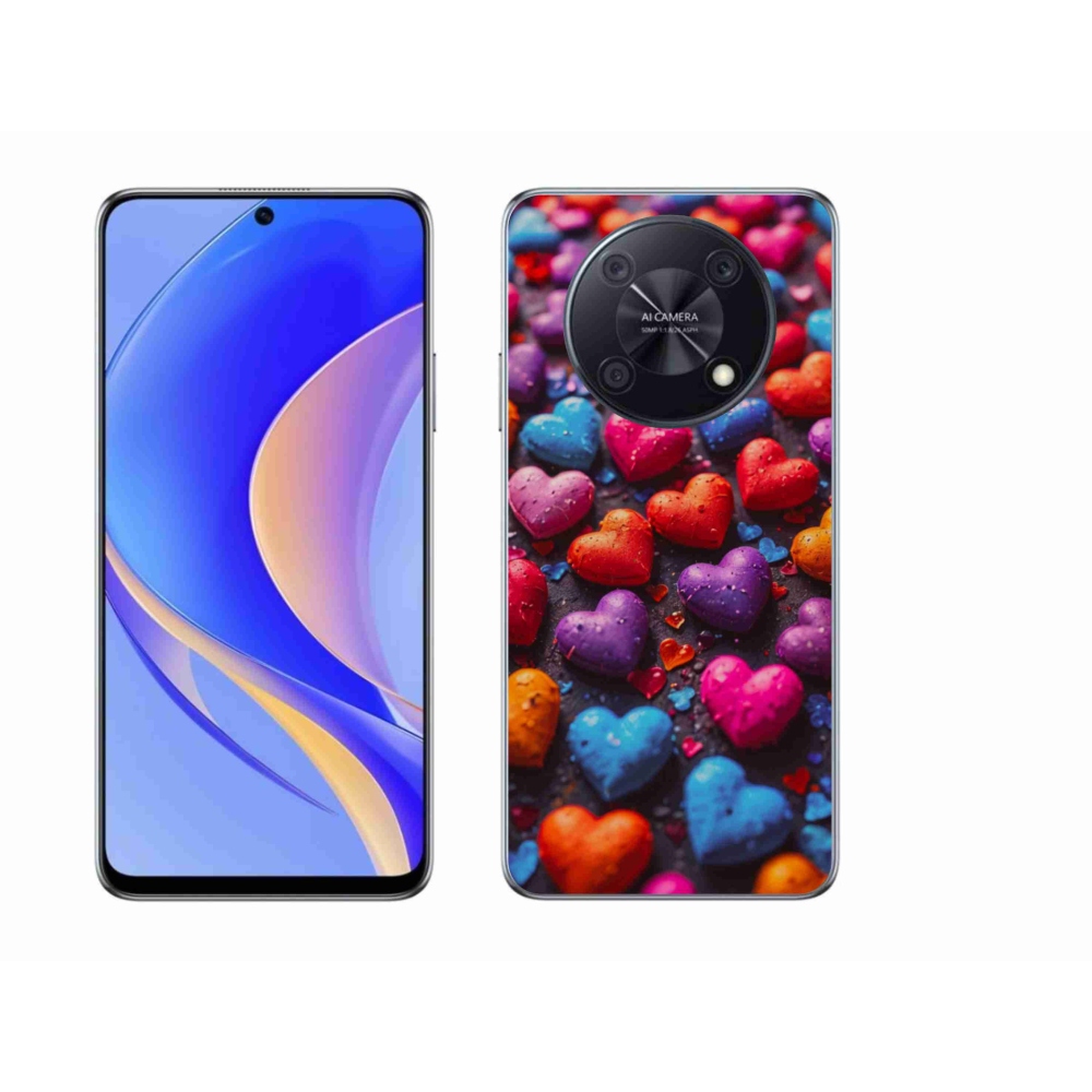Gél borító mmCase a Huawei Nova Y90 készülékhez - színes szív