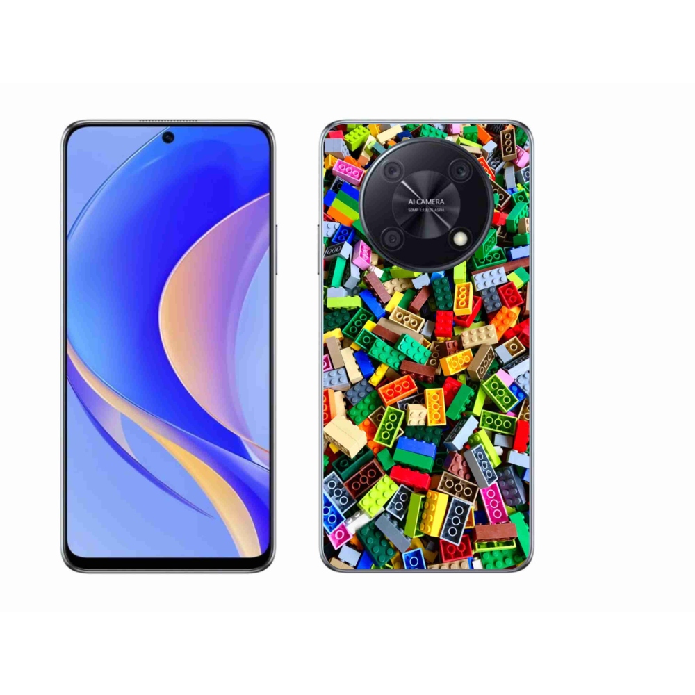 Gél borítás mmCase a Huawei Nova Y90-en - színes építőelemek