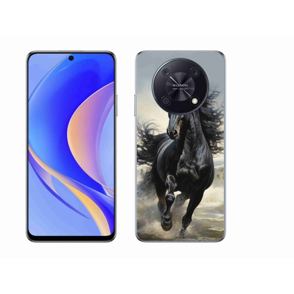 mmCase gélhuzat a Huawei Nova Y90-hez – fekete ló