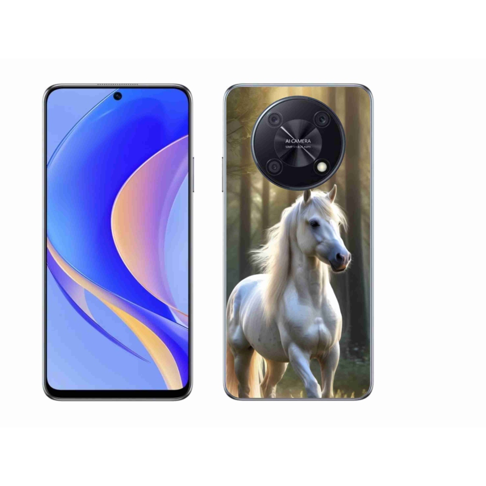 Gél borítás mmCase a Huawei Nova Y90 készülékhez - fehér ló 3