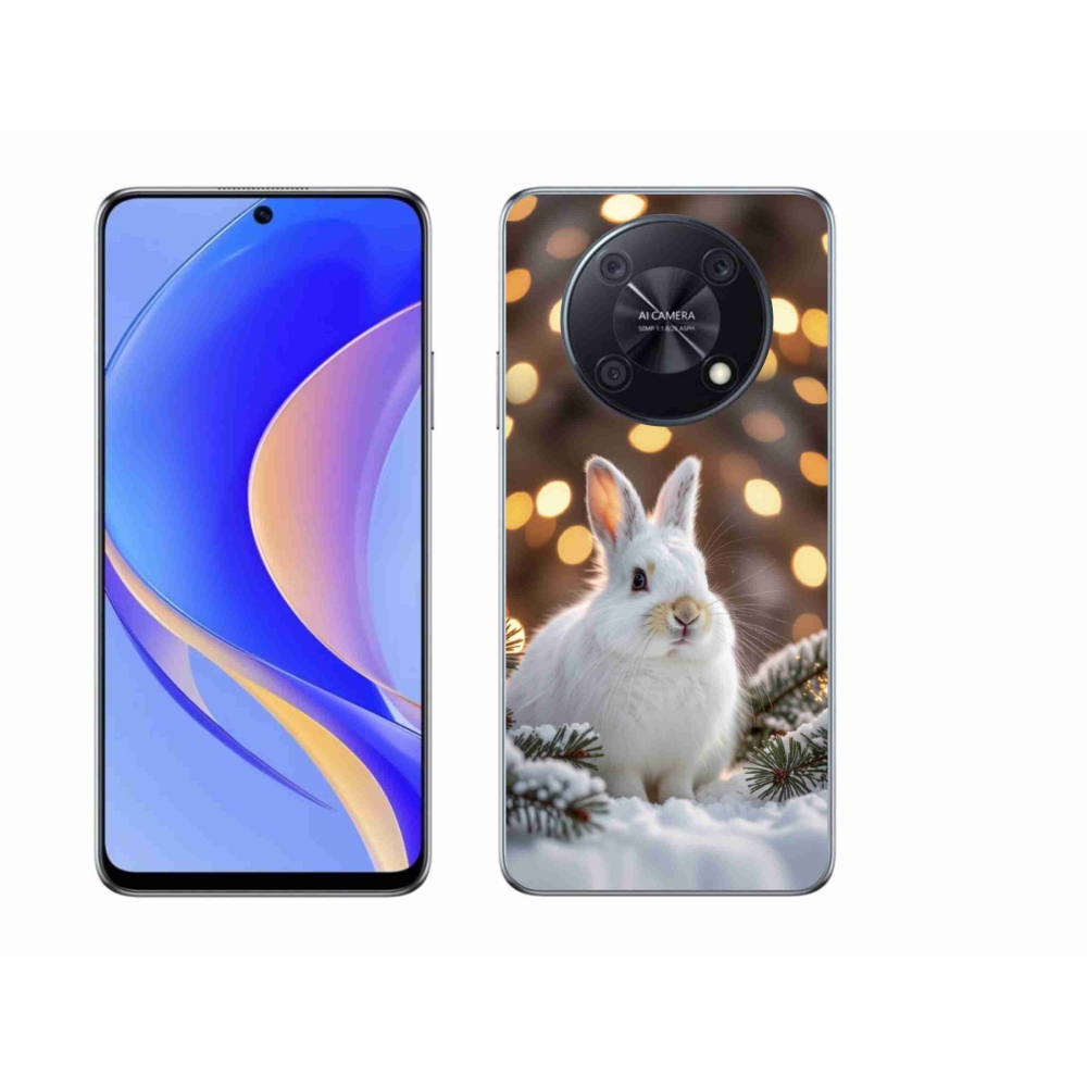 mmCase gél tok a Huawei Nova Y90-hez – fehér nyuszi